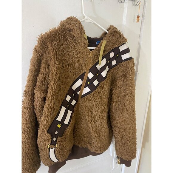 Star Wars Adults Cosplay Faux Fur Chewbacca Furry Hoodie - Small - Picture 3 of 13